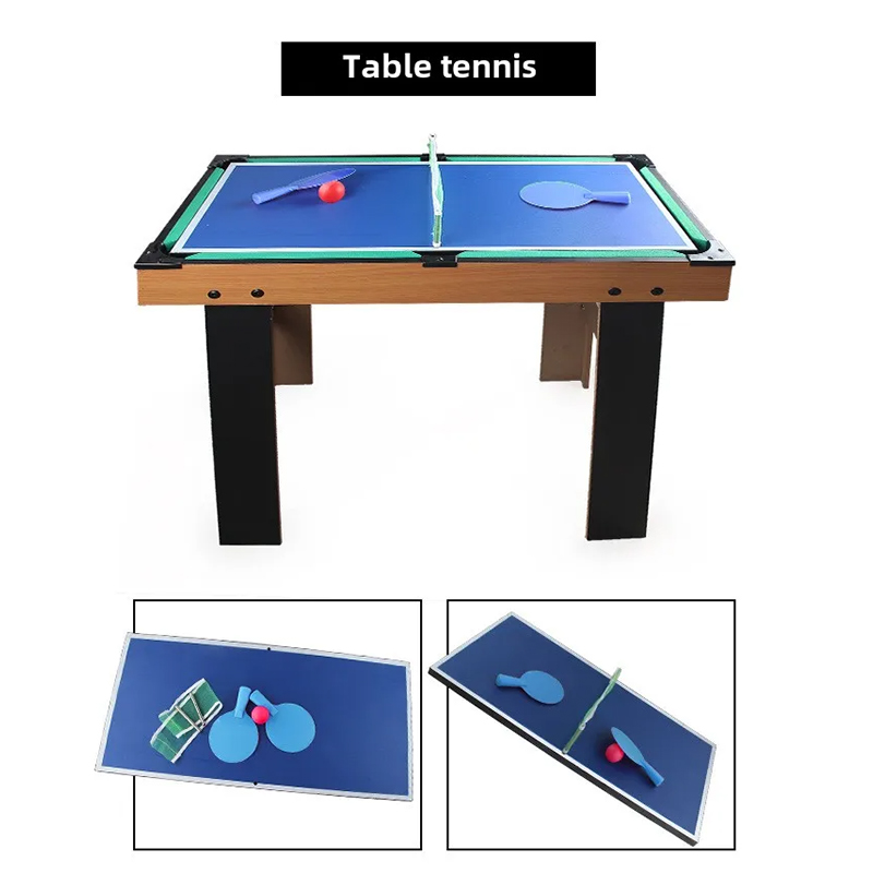 4-i-1 Multi-Game Bord med Bordfodbold, Air Hockey, Bordtennis og Pool