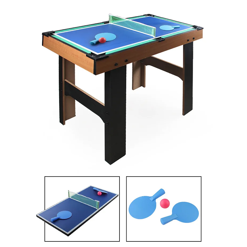 4-i-1 Multi-Game Bord med Bordfodbold, Air Hockey, Bordtennis og Pool