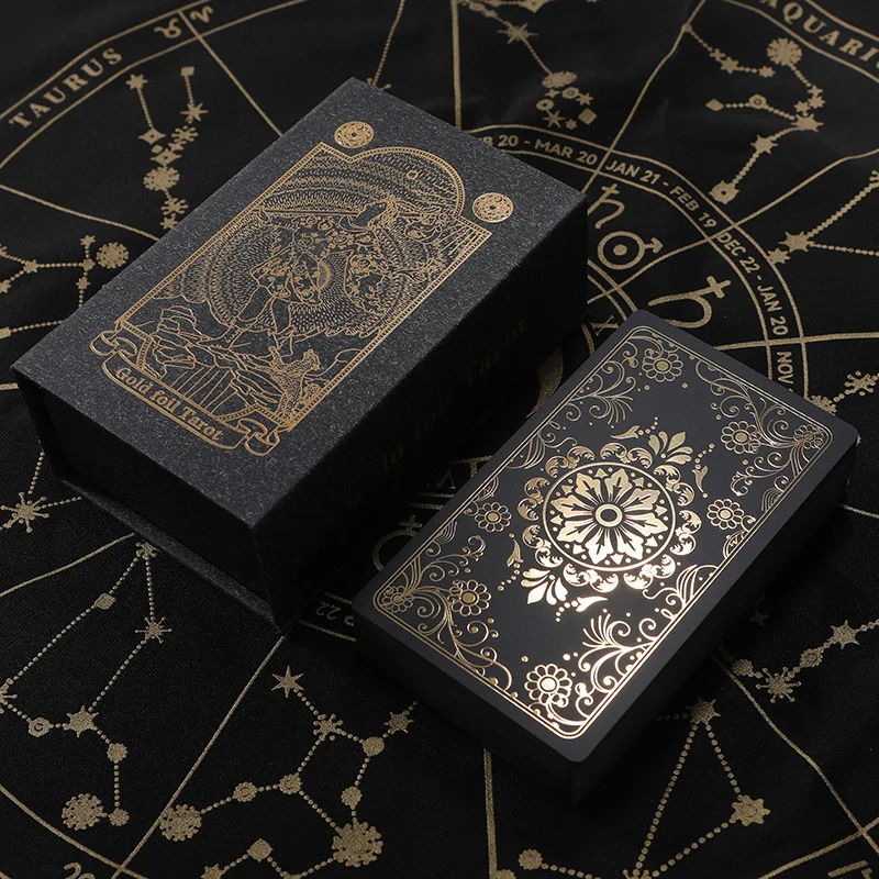Sorte PVC klassiske tarotkort