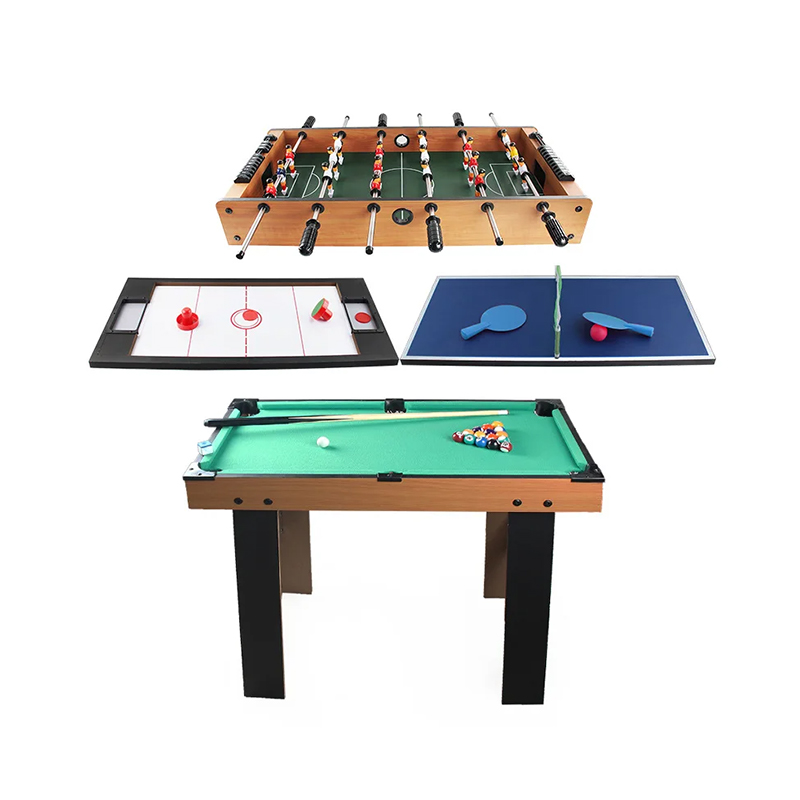 4-i-1 Multi-Game Bord med Bordfodbold, Air Hockey, Bordtennis og Pool