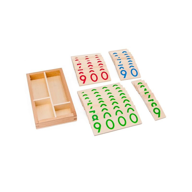 Montessori Numeracy Modulært træsæt