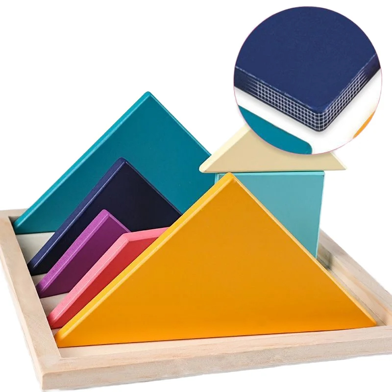Montessori ColorWood Tangram sæt