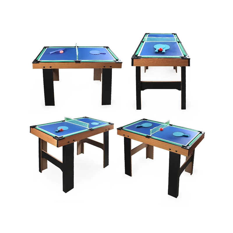 4-i-1 Multi-Game Bord med Bordfodbold, Air Hockey, Bordtennis og Pool