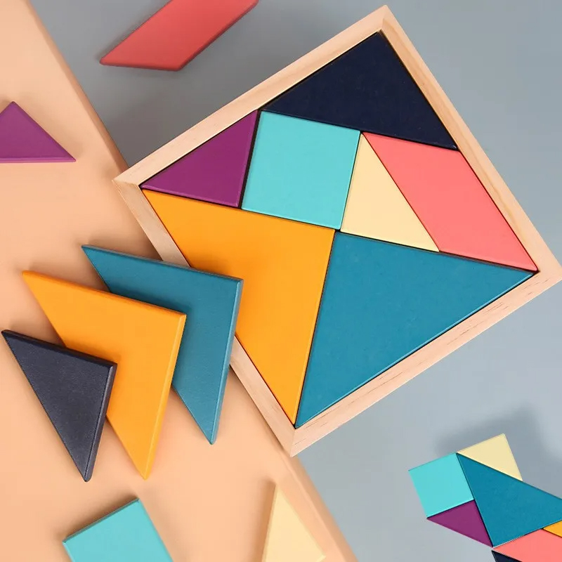 Montessori ColorWood Tangram sæt