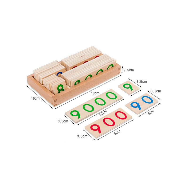 Montessori Numeracy Modulært træsæt