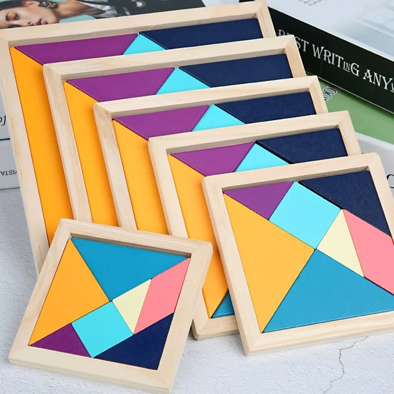 Montessori ColorWood Tangram sæt