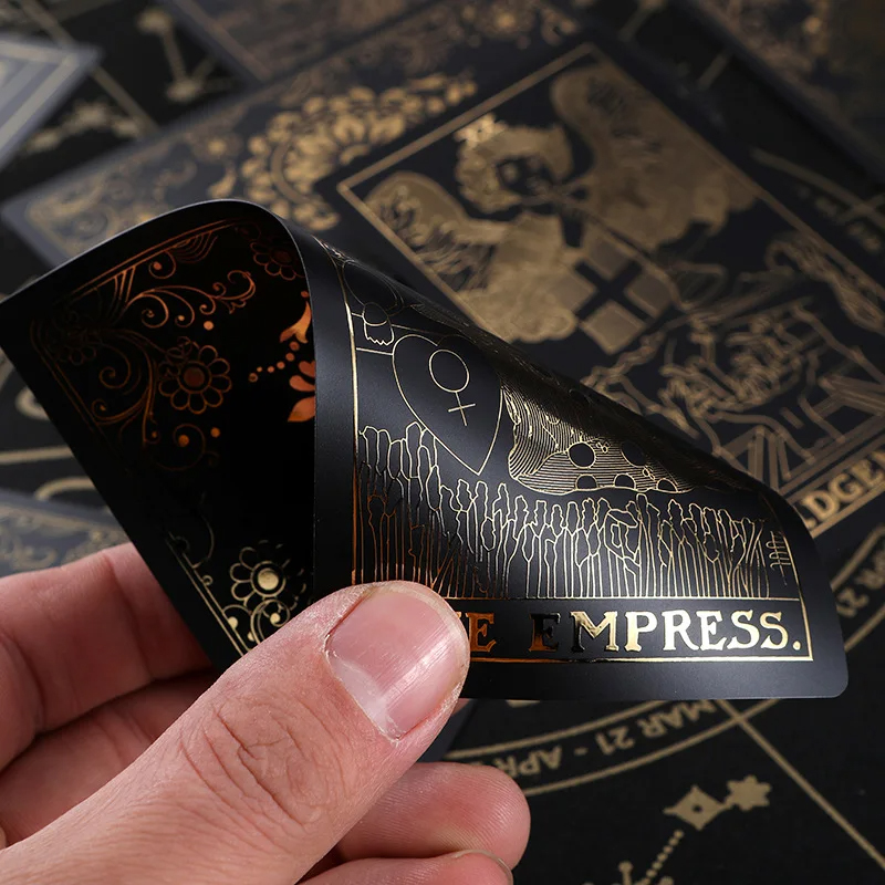Sorte PVC klassiske tarotkort