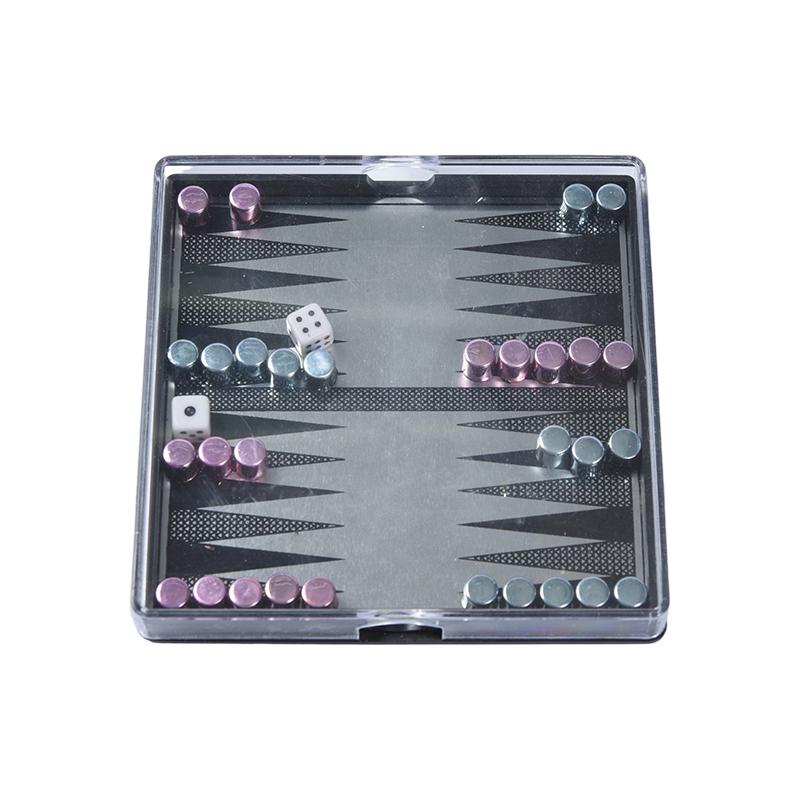 Bærbart magnetisk backgammon sæt
