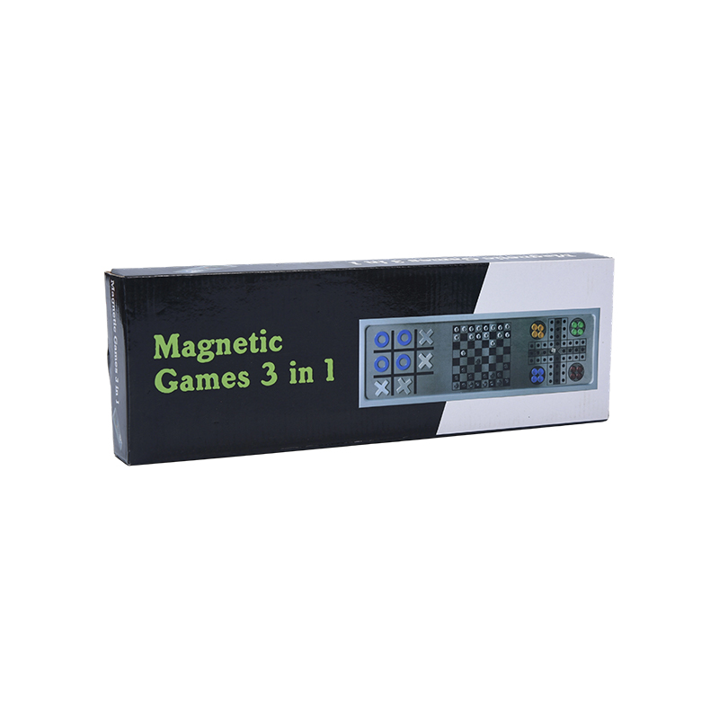 Aluminiumslegering Magnetisk 3-i-1 SKAK-spilsæt