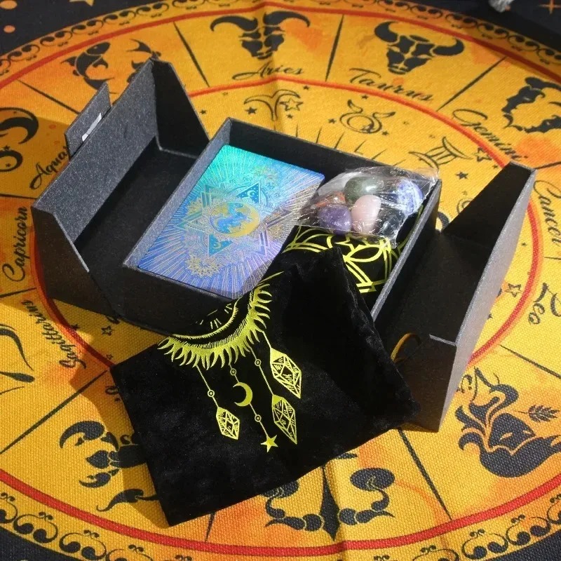 Zodiac-tema Collectible Edition - Mystic's Treasure Tarot & Crystal Set