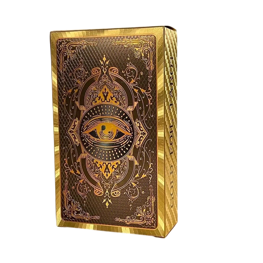 Premium guld-folie tarotkort sæt