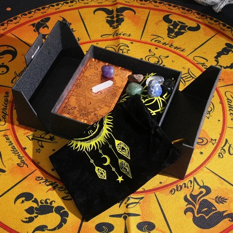 Zodiac-tema Collectible Edition - Mystic's Treasure Tarot & Crystal Set