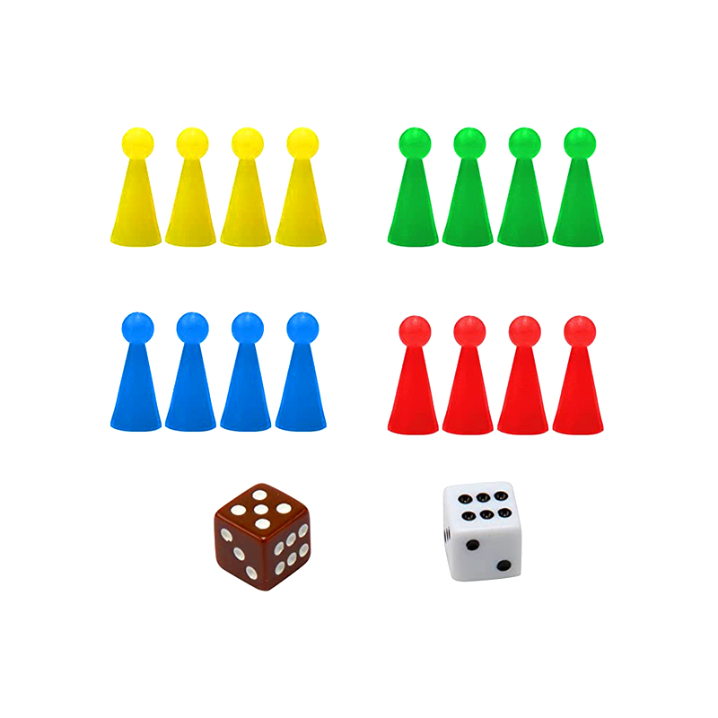 Bærbart magnetisk brætspil med terninger og brikker Klassisk Ludo-spilsæt