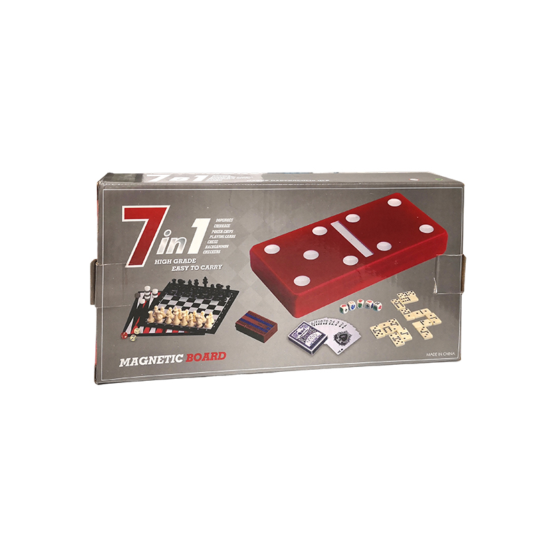 Red Polka-Dot Edition - klassiske domino- og krybbesæt