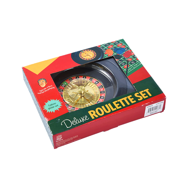 Deluxe roulettesæt – 4-delt spilsæt i livlig emballage