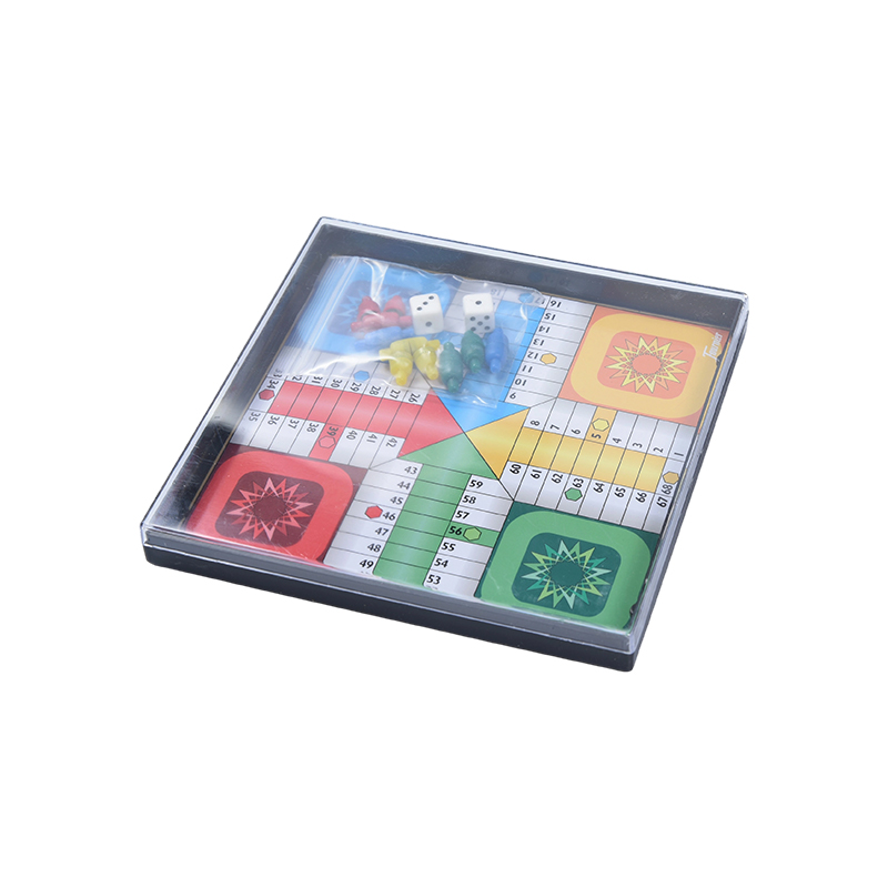 Klar akryl etui Klassisk Ludo spil