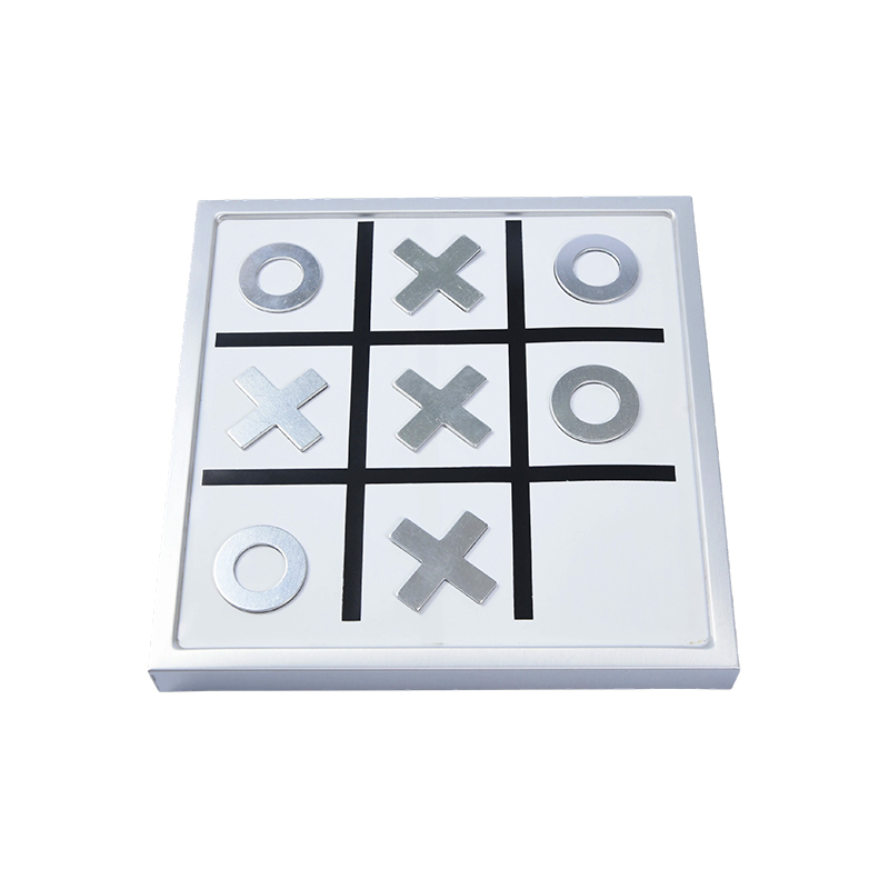 Desktop Edition Moderne Metal Tic-Tac-Toe-spil