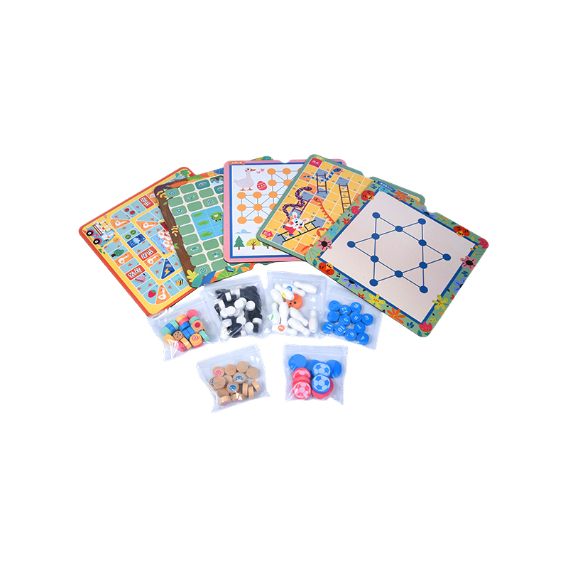 Klassisk Family Entertainment Collection Multi-Game træbrætspilssæt
