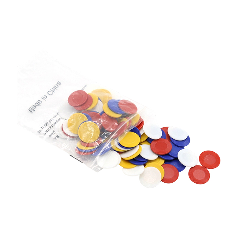 Klassisk pokerchipbakke og tokensæt