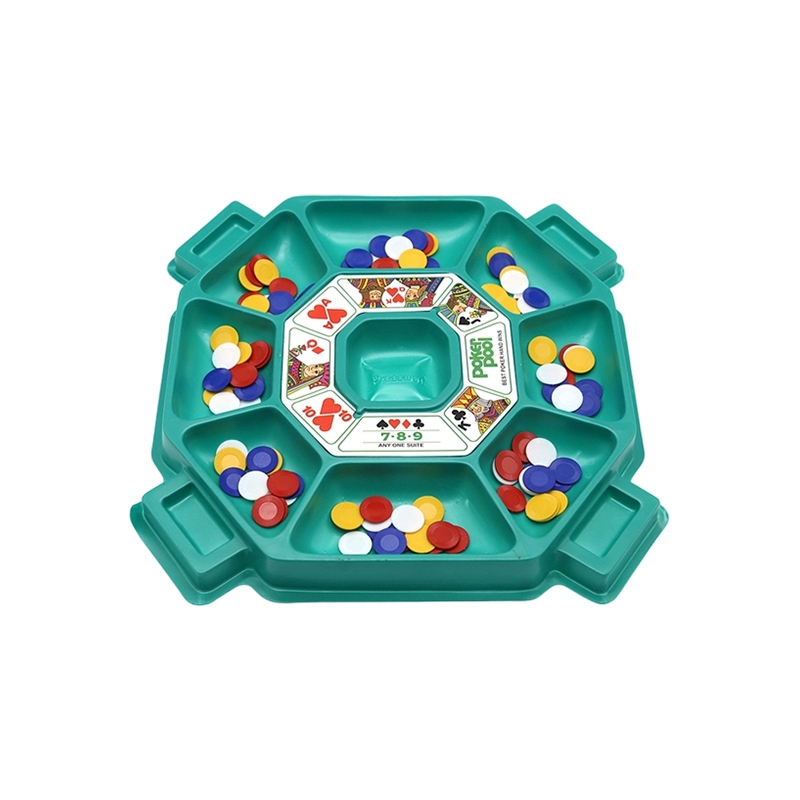 Klassisk pokerchipbakke og tokensæt