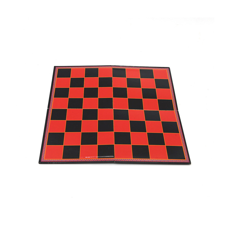 Klassisk 2-i-1 dam, skak og Tic-Tac-Toe dåsesæt